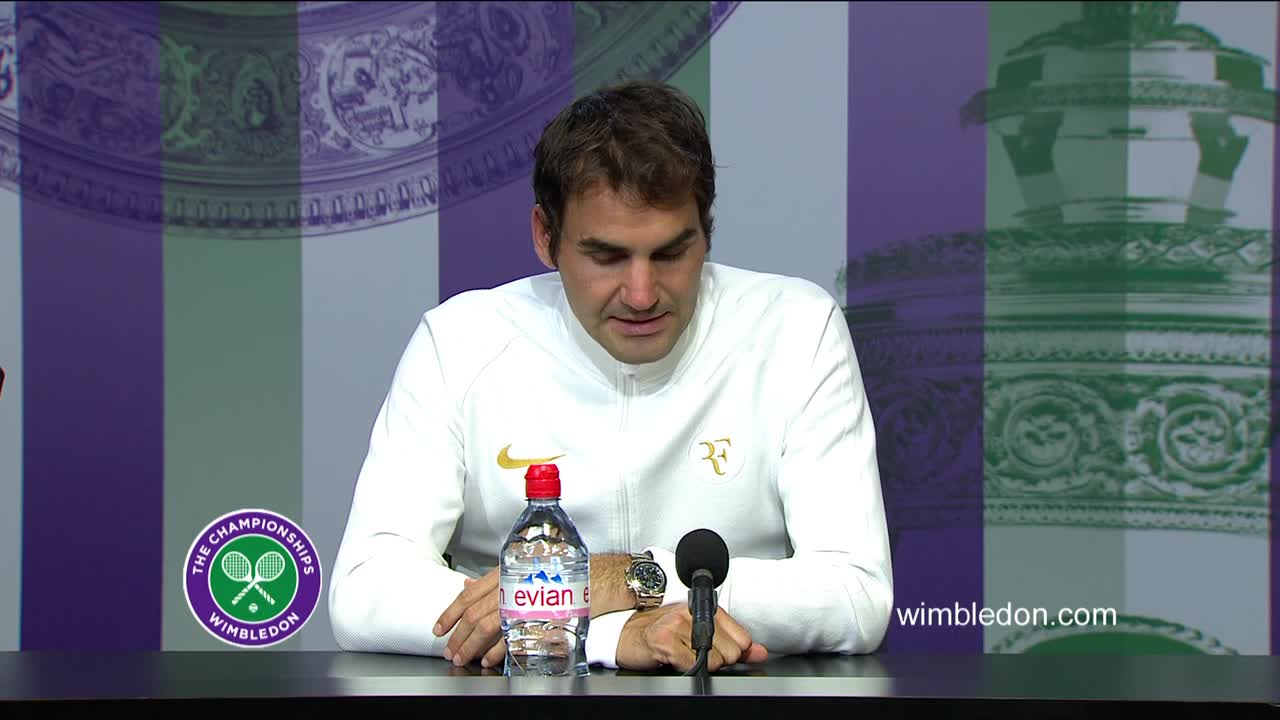 Roger Federer semi-final press conference