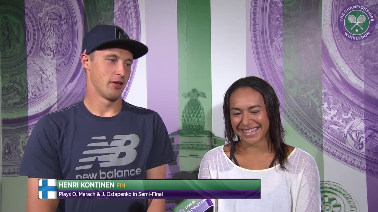 Heather Watson and Henri Kontinen quarter-final press conference