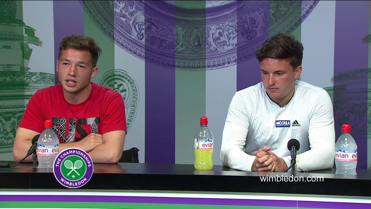 Gordon Reid and Alfie Hewett final press conference