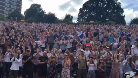 The Hill celebrates Andy Murray winning Wimbledon