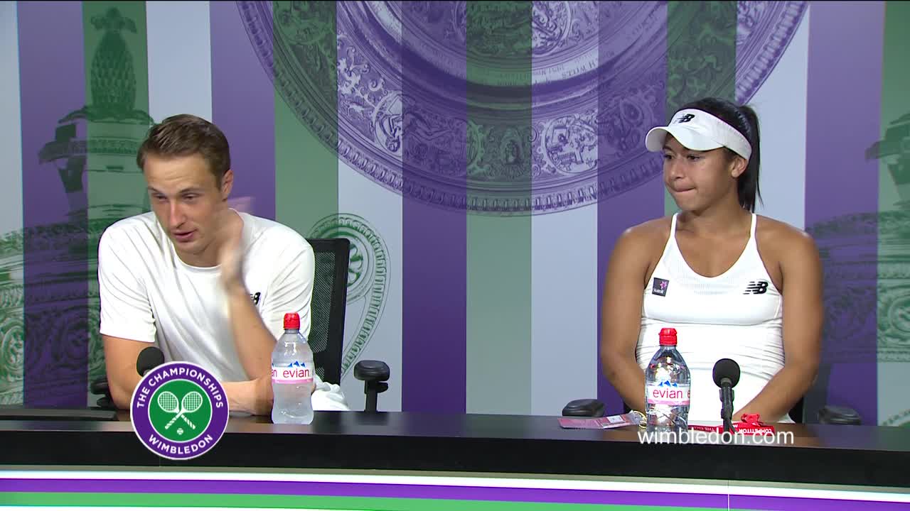 Henri Kontinen and Heather Watson mixed doubles final press conference