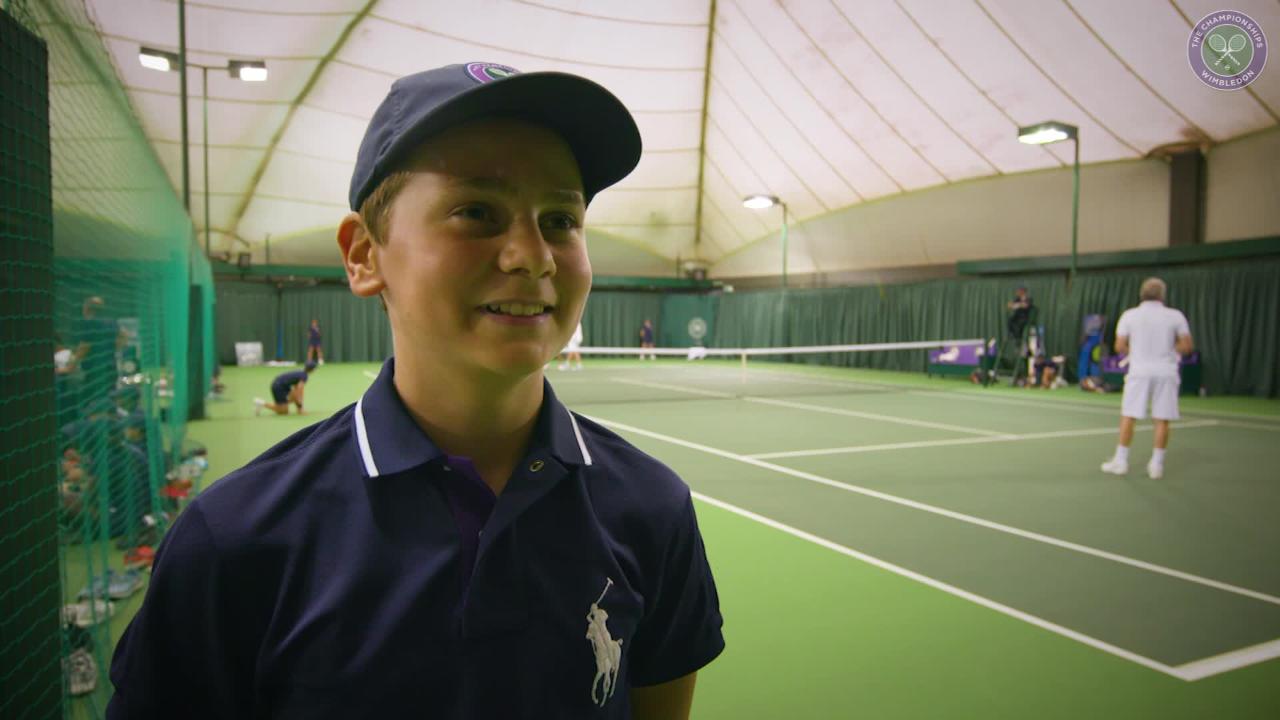 Behind the scenes with the ball kids