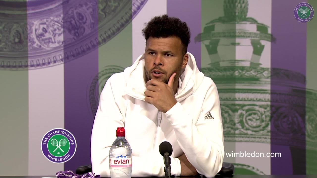 Tsonga satisfied with first round performance