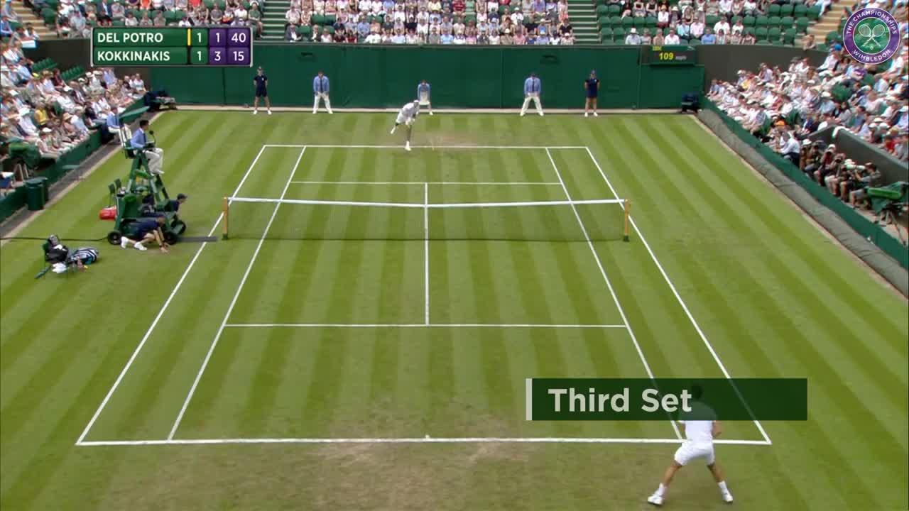 2017, First Round Highlights, Juan Martin Del Potro vs Thanasi Kokkinakis