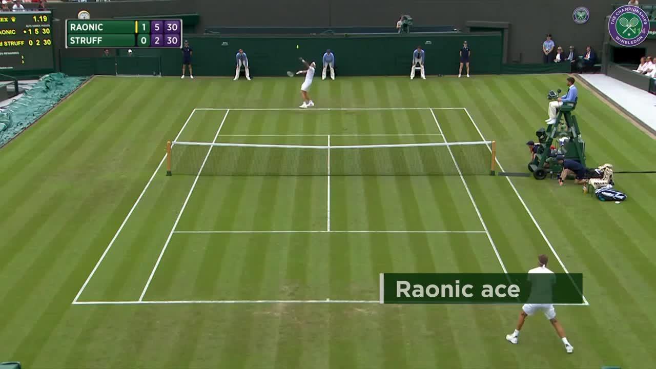 2017, First Round Highlights, Milos Raonic vs Jan-Lennard Struff