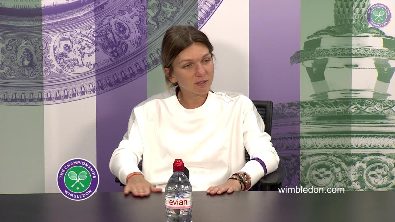Simona Halep Second Round Press Conference 2017