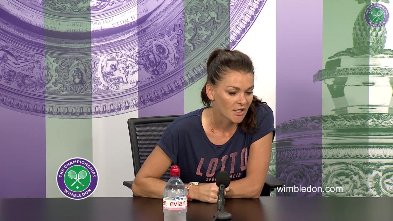 Agnieszka Radwanska Second Round Press Conference 2017