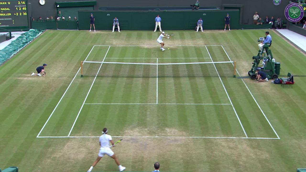 Nadal v Muller: The best shots