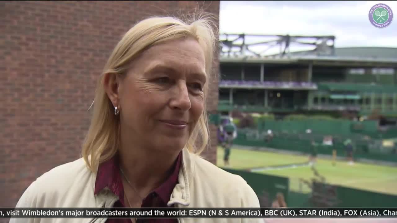 Navratilova talks to The Wimbledon Channel 