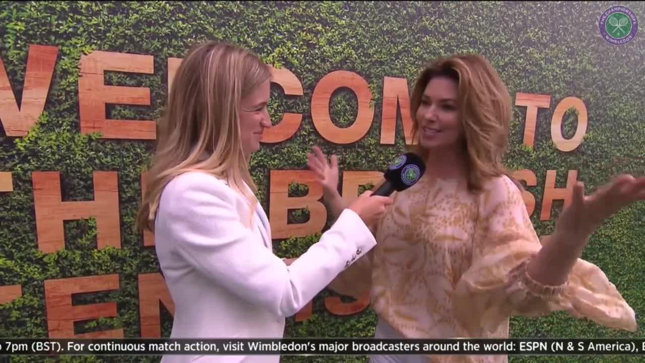 Shania Twain talks tennis and Milos Raonic 