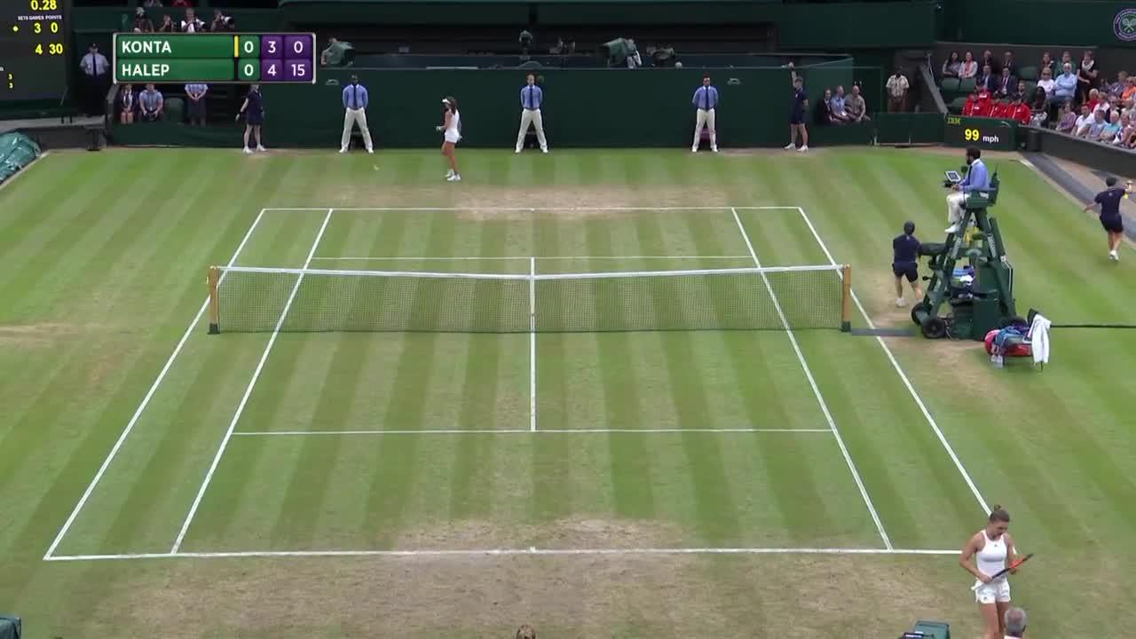 Konta hits the roof