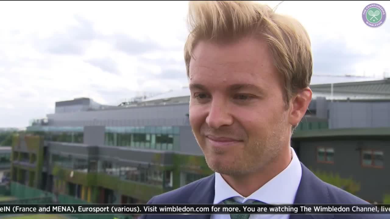 Nico Rosberg hoping to bring luck to Federer