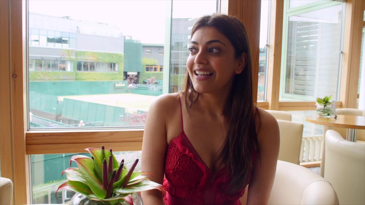 Indian actress Kajal Aggarwal visits Wimbledon