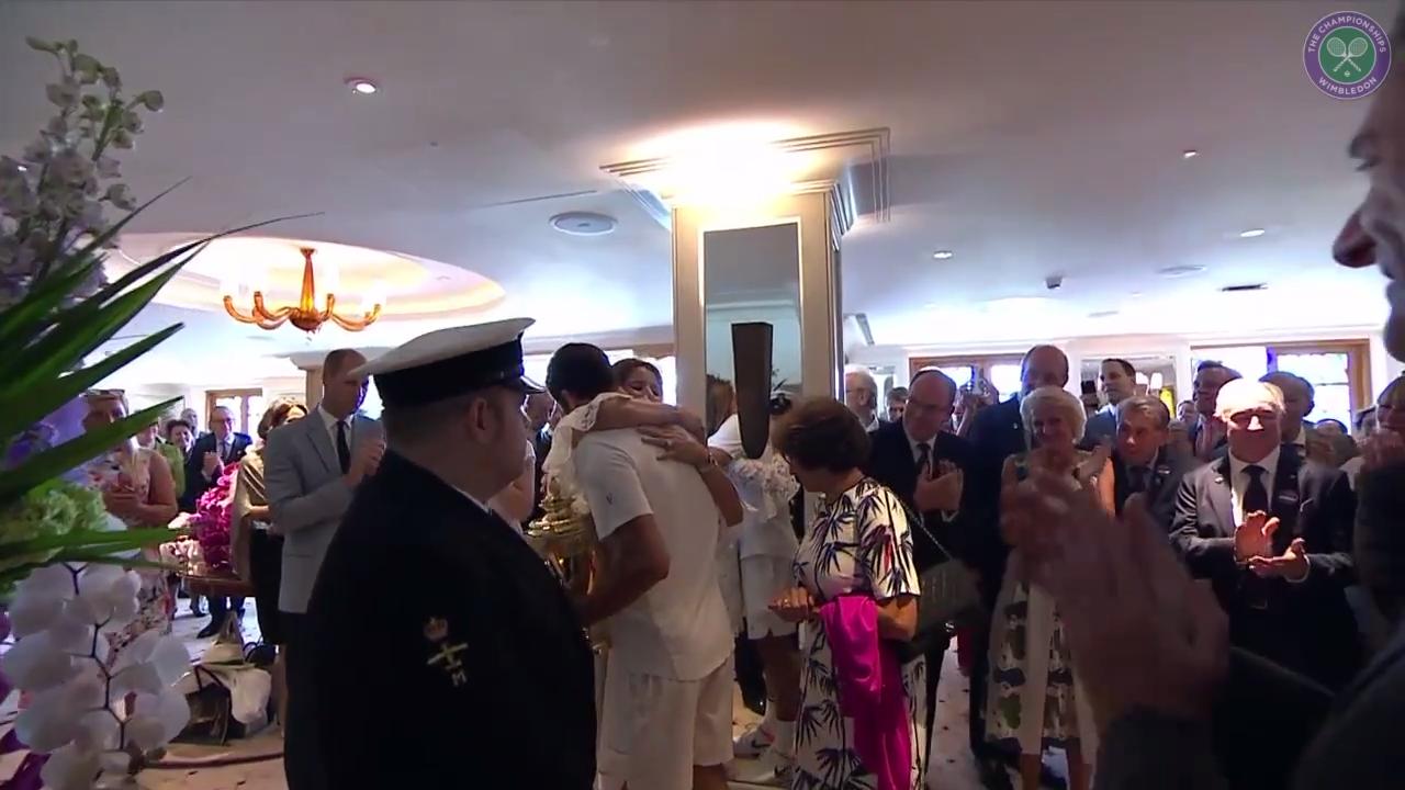 WATCH: Federer's victory parade through Centre Court