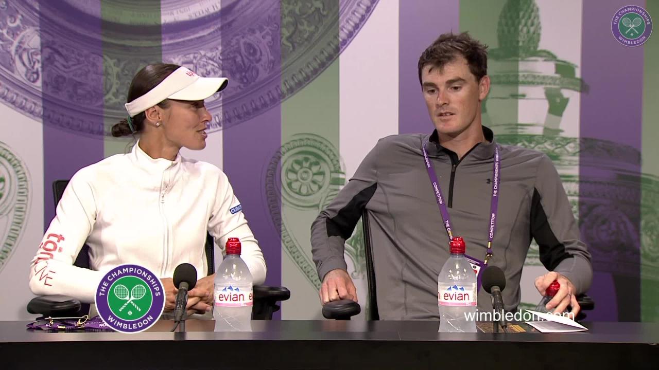 Jamie Murray and Martina Hingis Final Press Conference 2017
