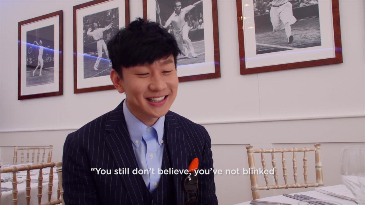 Singer JJ Lin visits Wimbledon