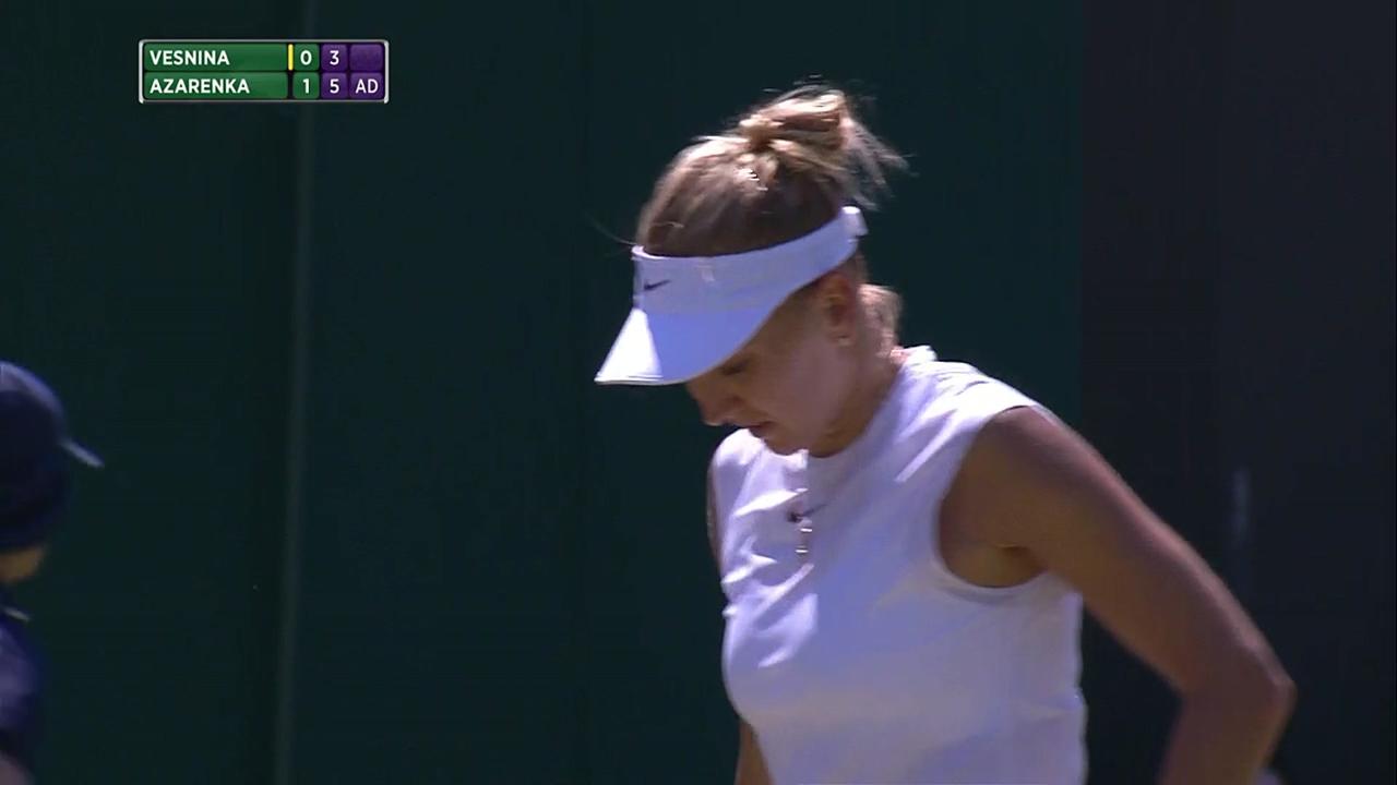 2017, Second Round Highlights, Elena Vesnina vs Victoria Azarenka
