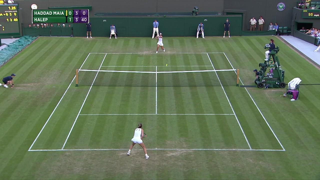 2017, Second Round Highlights, Beatriz Haddad Maia vs Simona Halep
