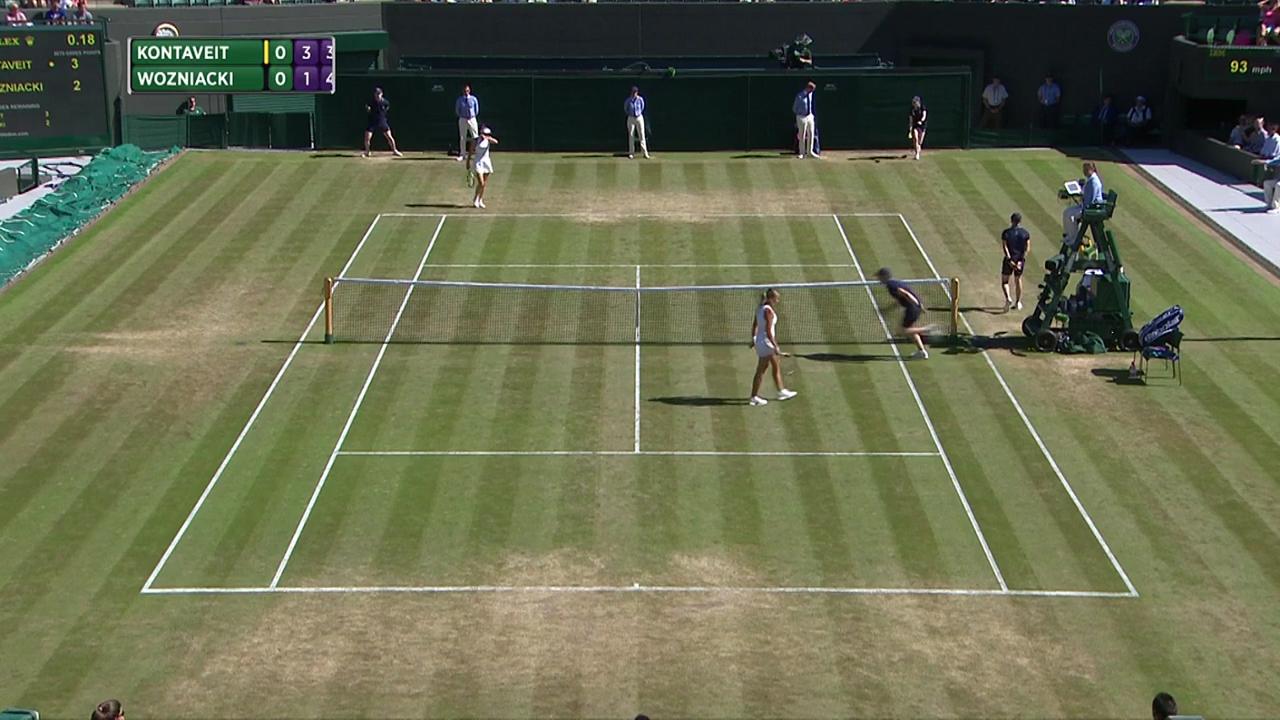 2017, Third Round Highlights, Anett Kontaveit vs Caroline Wozniacki
