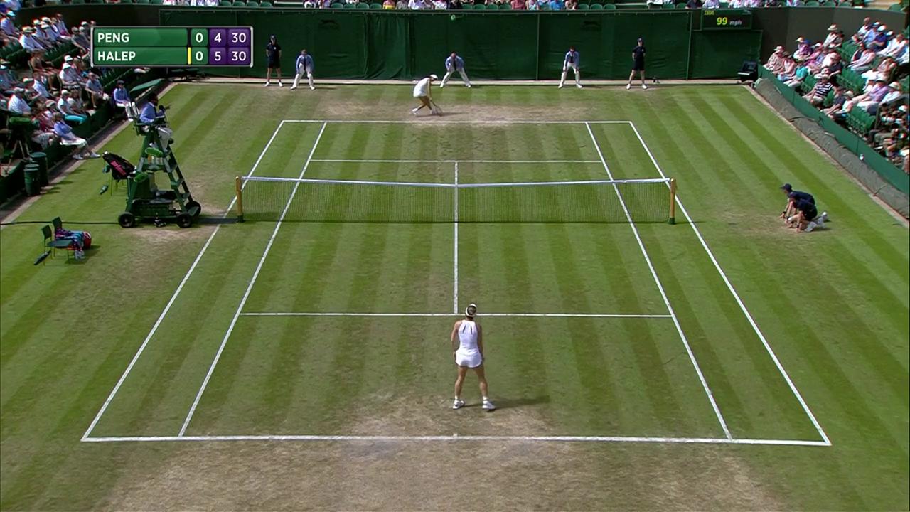 2017, Third Round Highlights, Shuai Peng vs Simona Halep