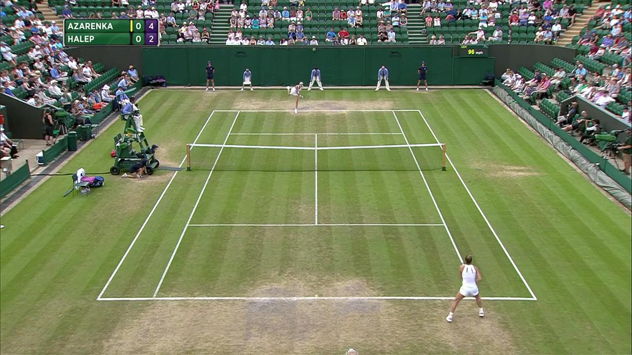 2017, Fourth Round Highlights, Victoria Azarenka vs Simona Halep