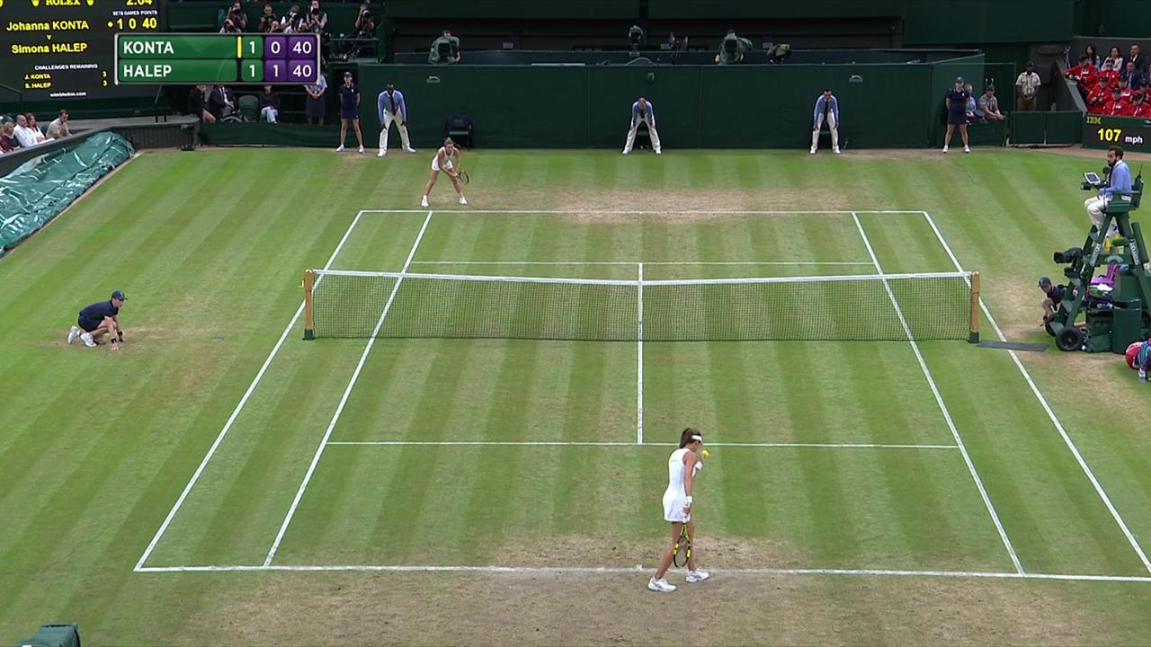2017, QF Highlights, Johanna Konta vs Simona Halep
