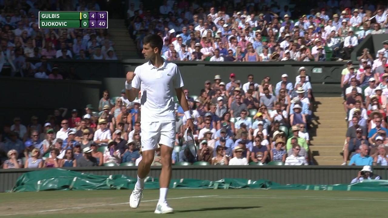 2017, 3R Highlights, Ernests Gulbis vs Novak Djokovic