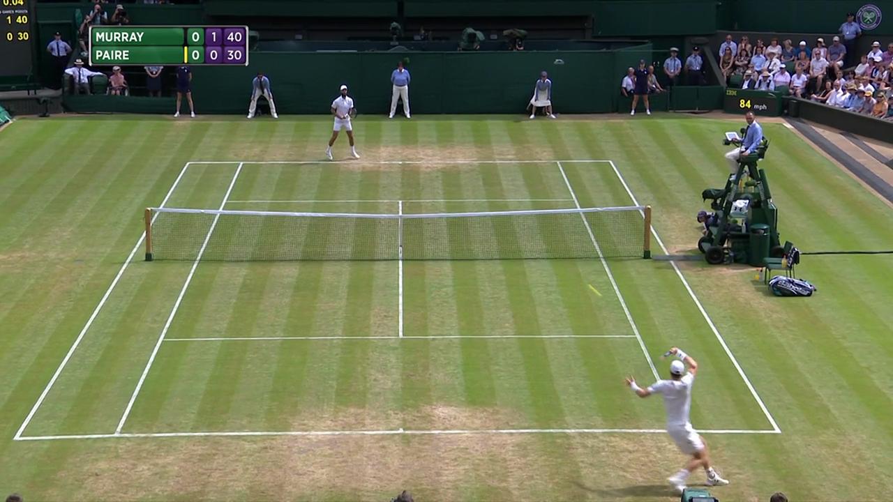 2017, Fourth Round Highlights, Andy Murray vs Benoit Paire