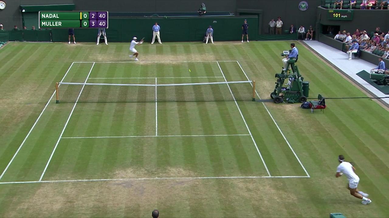 2017, Fourth Round Highlights, Rafael Nadal vs Gilles Muller