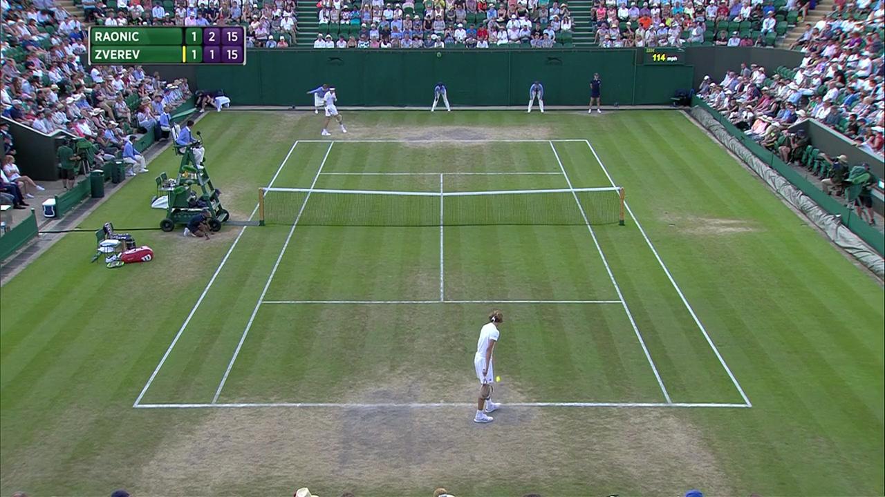 2017, Fourth Round Highlights, Milos Raonic vs Alexander Zverev